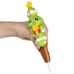 7" Christmas Squish Pen 12ct LLB Squishy Toys