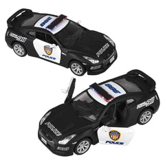 5" Diecast  2009 Nissan Gt-R R35 Police - LLB Toys