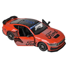 5" Diecast Pull Back 2024 Ford Mustang  Livery - LLB Toys