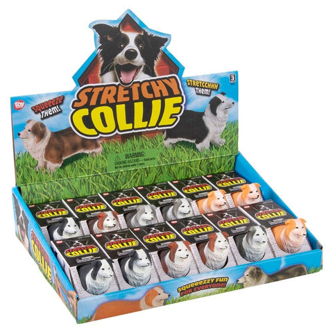 Stretchy Collie 5.25" 12ct - LLB Toys
