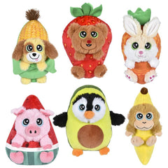 7" Fruit Animal Assortment Plush Toy