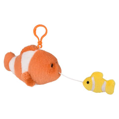 3.5" Mighty Quakes Clown Fish Backpack Clip - LLB Toys