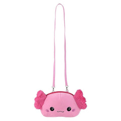 Axolotl Plush Crossbody Bag 11.5"x8" -LLB Toys