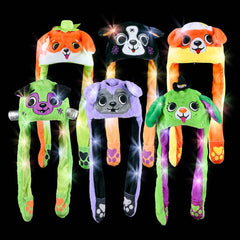 Halloween Dog Popping Ear Light-Up Hat 6ct - LLB Toys