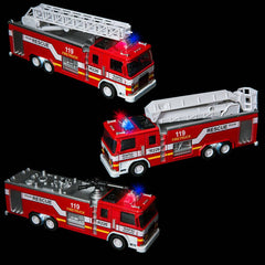 7" Fire Engine Toy with Light and Sound - LLB Toys