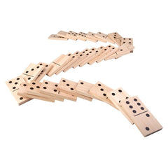 6" JUMBO WOODEN DOMINOES SET LLB kids toys