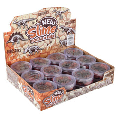 2.7" Dinosaur Fossil Play Clay Slime 24ct - LLB Toys