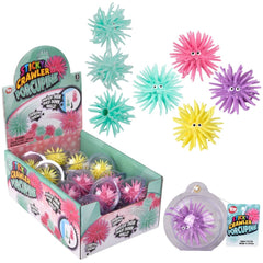 1.5" Sticky Crawling Porcupine 24ct - LLB Toys