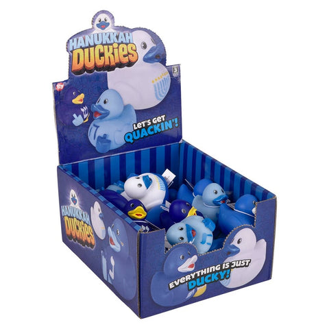 2" Hanukkah Rubber Duck Party Favors 24ct - LLB Toys