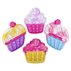 6.33" Valentine's Glitter Cupcake Bubble Popper - LLB Toys