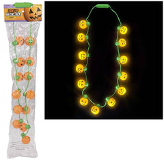 25" LIGHT-UP JACK-O-LANTERN NECKLACE LLB Light-up Toys