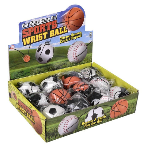 2.25" Sports Wrist Band Return Ball Novelty Toy - LLB Toys