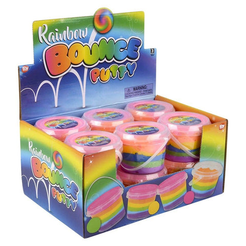 4" RAINBOW BOUNCING PUTTY LLB Slime & Putty