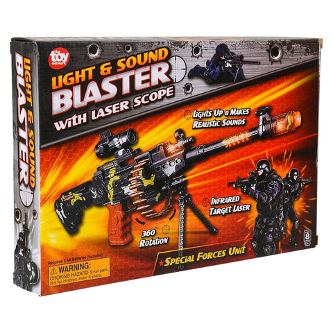 LIGHT-UP MACHINE GUN W/SCOPE LLB Light-up Toys