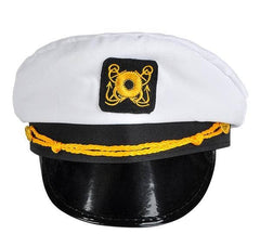 WHITE CAPTAIN HAT - LLB Toys