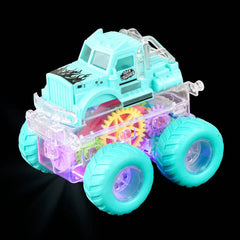 3.5" FRICTION GEAR LIGHT-UP BIG WHEEL TRUCK  - LLB Toys