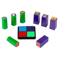 MINI ANIMAL STAMP SET 3X2" LLB kids toys