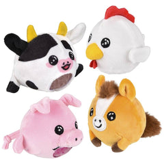 3" Farm Animal Squeezy Bead plush LLB Plush Toys