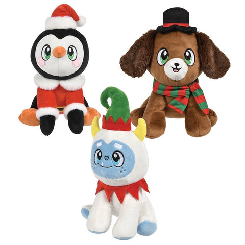 12" Dressed Christmas Plush Assortment - LLB Toys