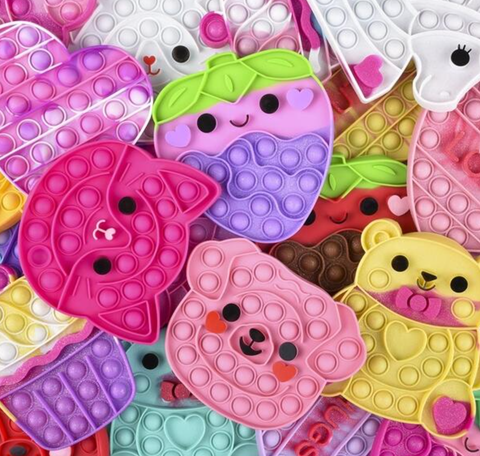 VALENTINES BUBBLE POPPER ASSORTMENT LLB Fidget Toys