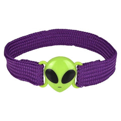 Alien Woven Bracelet 7.5" 24/unit - LLB Toys