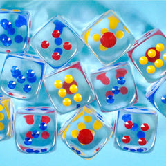 1" TRANSPARENT DICE LLB kids toys