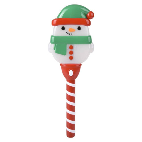 14" Light-Up Swirl Snowman Wand- LLB Christmas