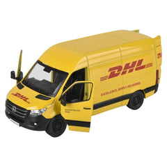 5" Diecast Pull Back DHL Sprinter Van 12ct LLB kids toys