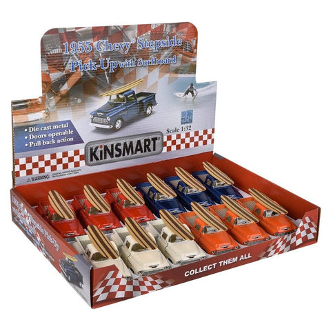 1955 Chevy Stepside Pick-Up W/surfboard - LLB Toys