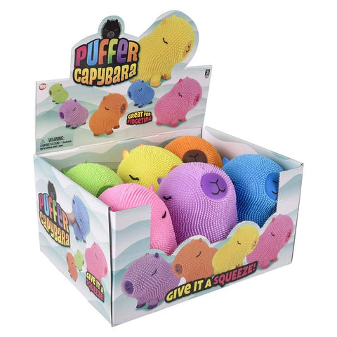 9" Capybara Puffer-Assorted Colors- LLB Toys