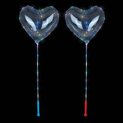 17.5" LIGHT-UP HEART BALLOON WAND LLB Light-up Toys