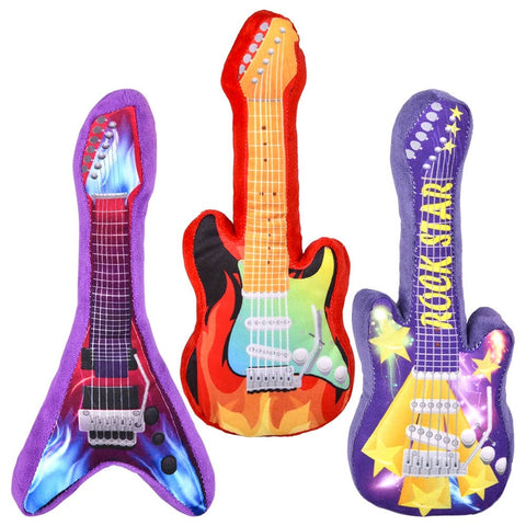 Rock Guitar Plush (3 Asst.) 11.5" 96/14 - LLB Toys