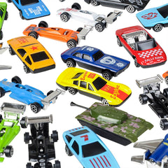 50PC 2"-4" DIE-CAST CARS 1:64 SCALE LLB Car Toys