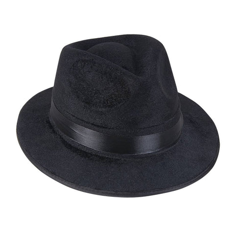 BLACK FEDORA HAT - LLB Toys