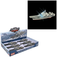 8.5" Diecast  Air Craft Carrier-Light And Sound - LLB Toys