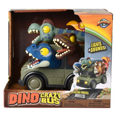 Dinosaur School Bus With Lights And Sound - LLB Toys