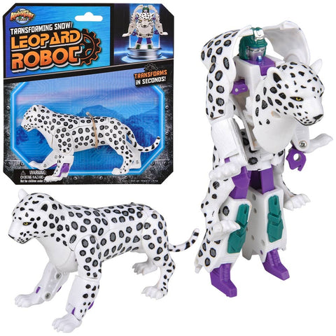 Snow Leopard Robot Action Figure - LLB Toys
