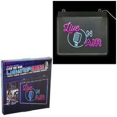 9" Live On Air Acrylic Sign LLB kids toys
