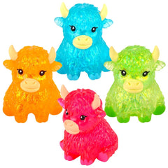 3" Glitter Sugar Highland Cow - LLB Toys