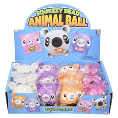 3" SQUEEZY BEAD ANIMAL BALL LLB kids toys