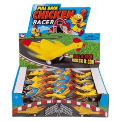 3" Pull Back Chicken 24ct- LLB Toys