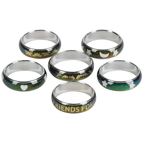 PATTERNED MOOD RINGS 60PCS/BOX LLB kids toys