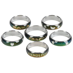 PATTERNED MOOD RINGS 60PCS/BOX LLB kids toys
