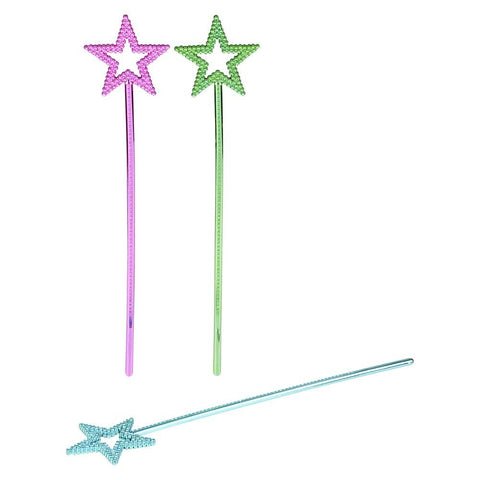 14.5" METALLIC STAR WAND LLB toy-wand kids
