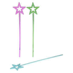 14.5" METALLIC STAR WAND LLB toy-wand kids