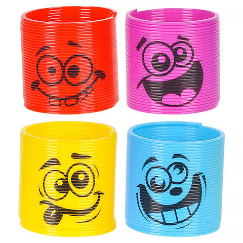 1.38" SILLY FACE COIL SPRING (50PC/UN) LLB kids toys