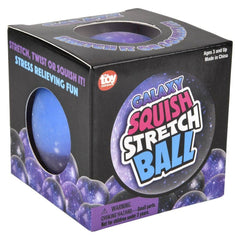 2.5" SQUISH AND STRETCH GALAXY GUMMI BALL LLB Squishy Toys