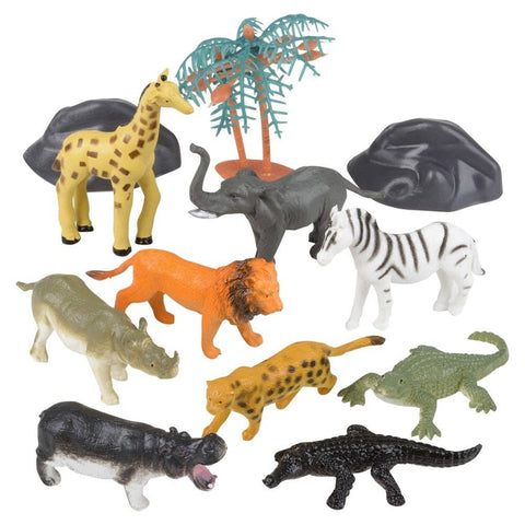 12PC SAFARI MESH BAG PLAY SET LLB kids toys