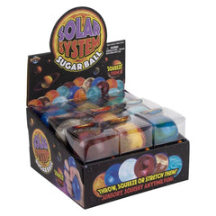 Squeezy Solar System Sugar Ball 2.5" 18ct - LLB Toys