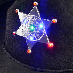 LIGHT-UP SHERIFF COWBOY HAT - LLB Toys